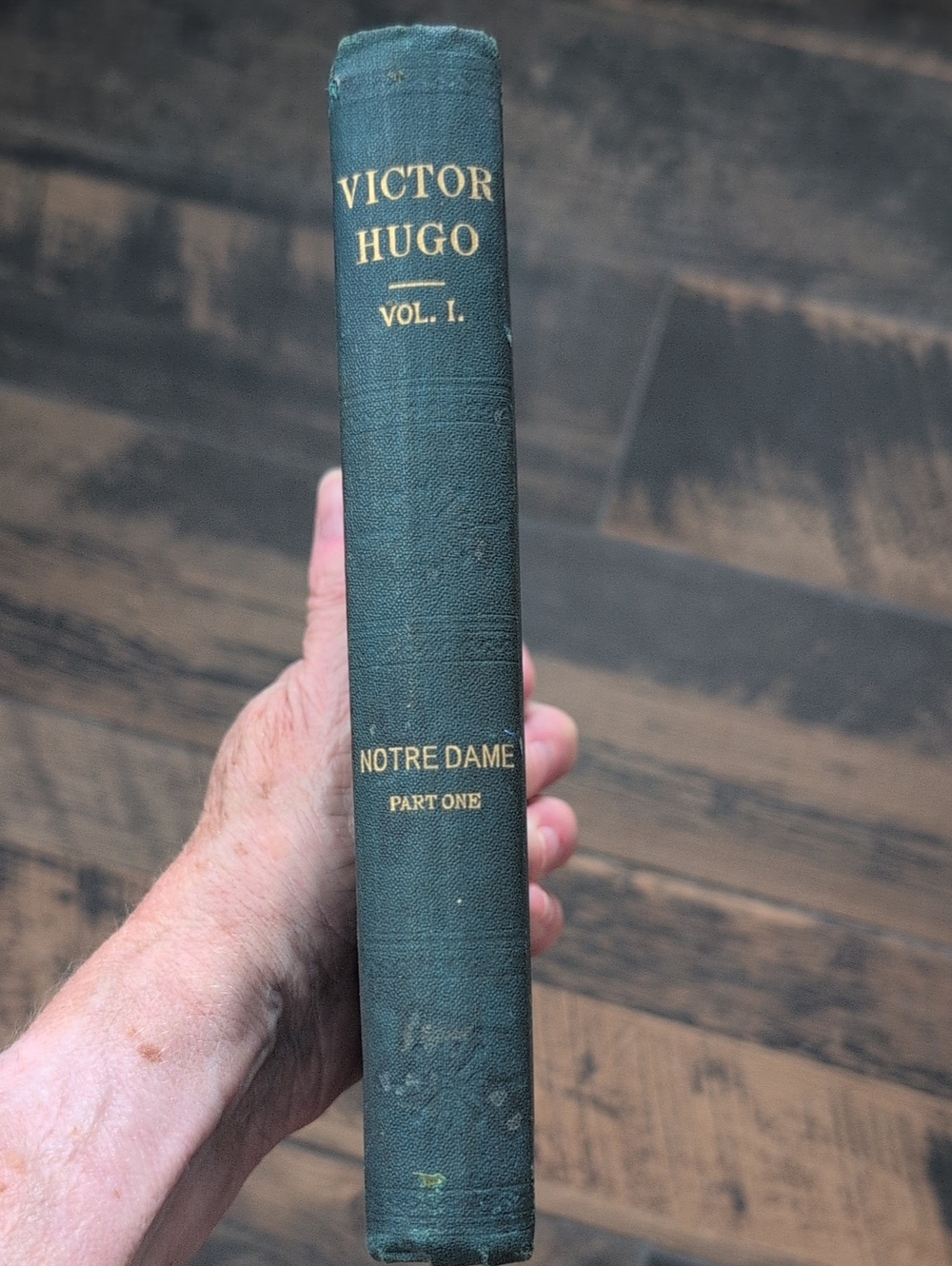 VTG Antique Victor Hugo Notre Dame Vol. I Hardcover Book PF Collier Illustrated